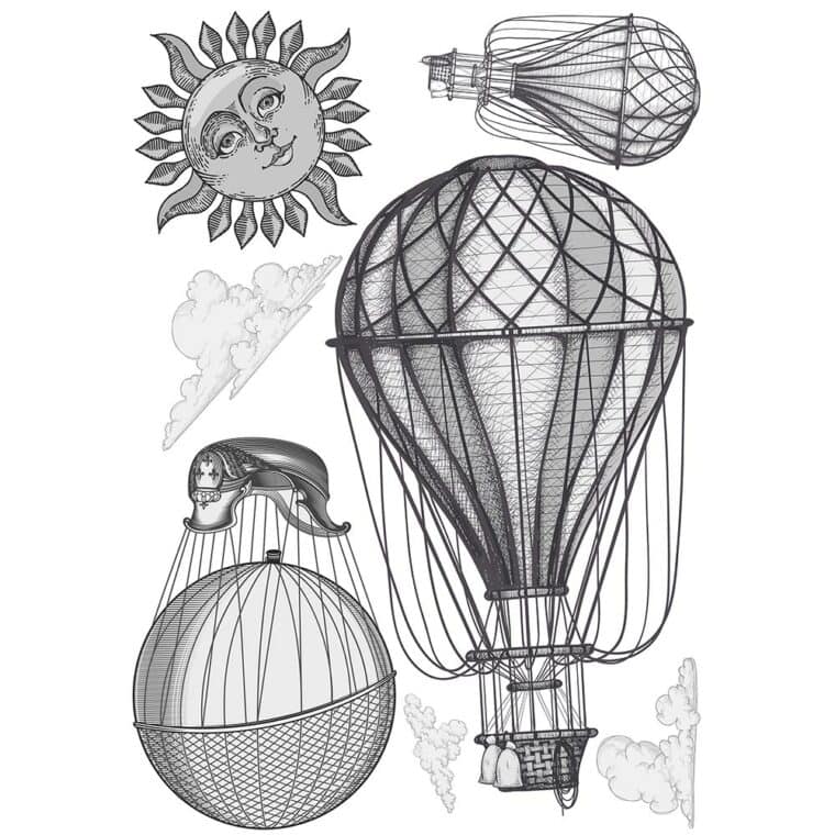 Αερόστατα αυτοκόλλητα διακόσμησης βινυλίου