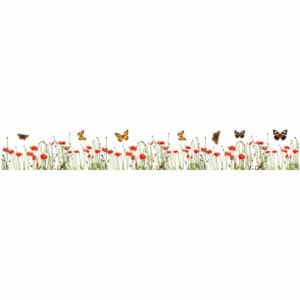 Poppies & Butterflies μπορντούρες αυτοκόλλητες βινυλίου (53002)