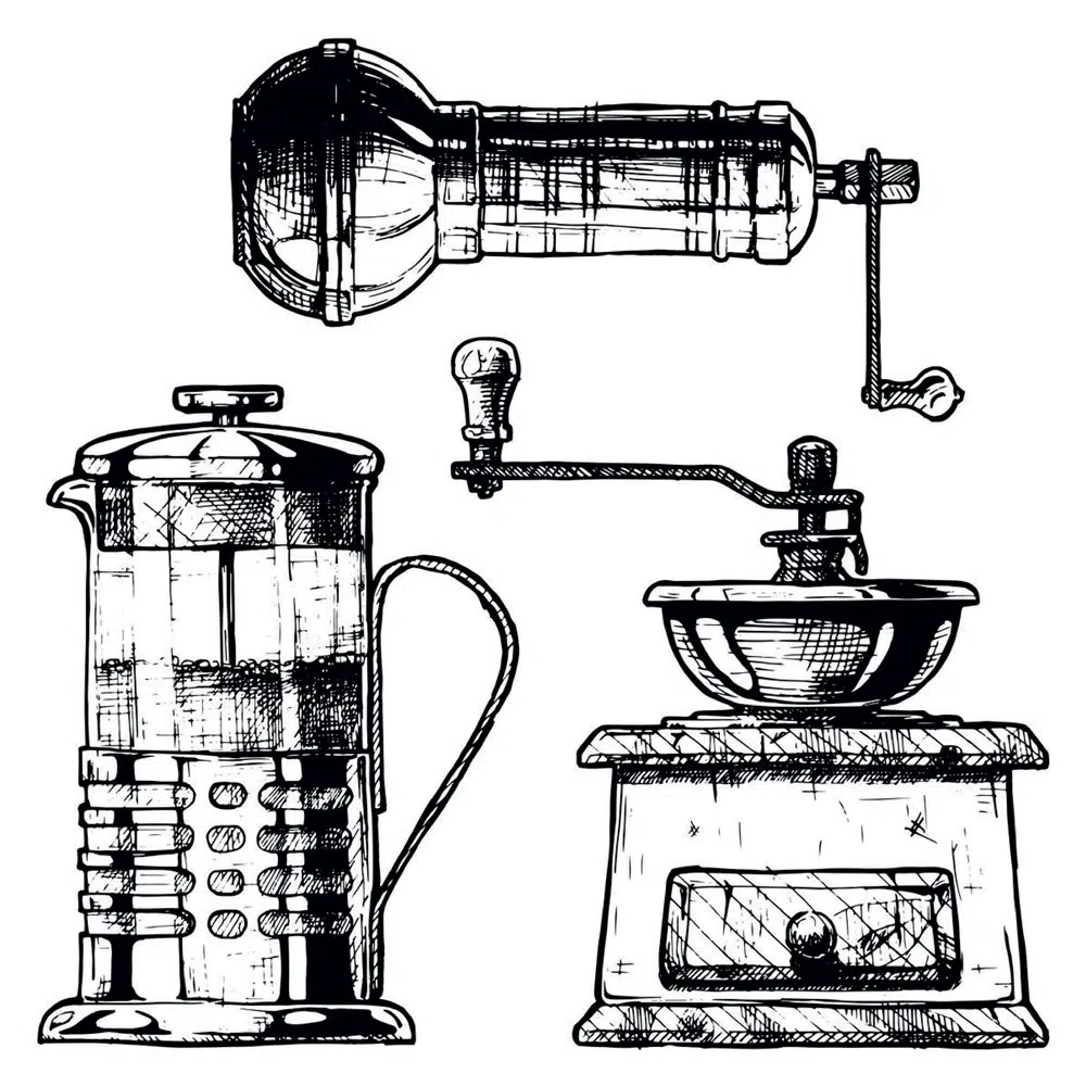 Coffee αυτοκόλλητα τοίχου βινυλίου (54321) - Image 3