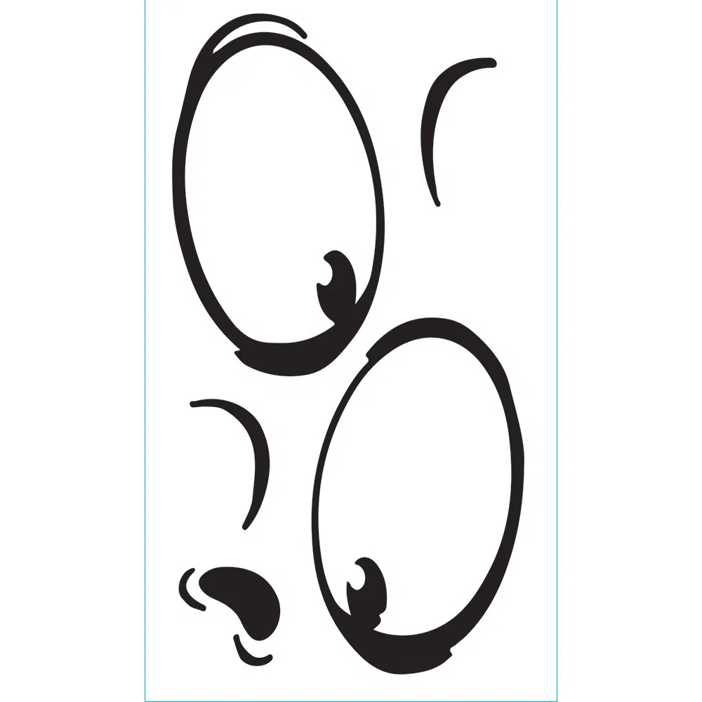 Μάτια αυτοκόλλητα διακόσμησης βινυλίου