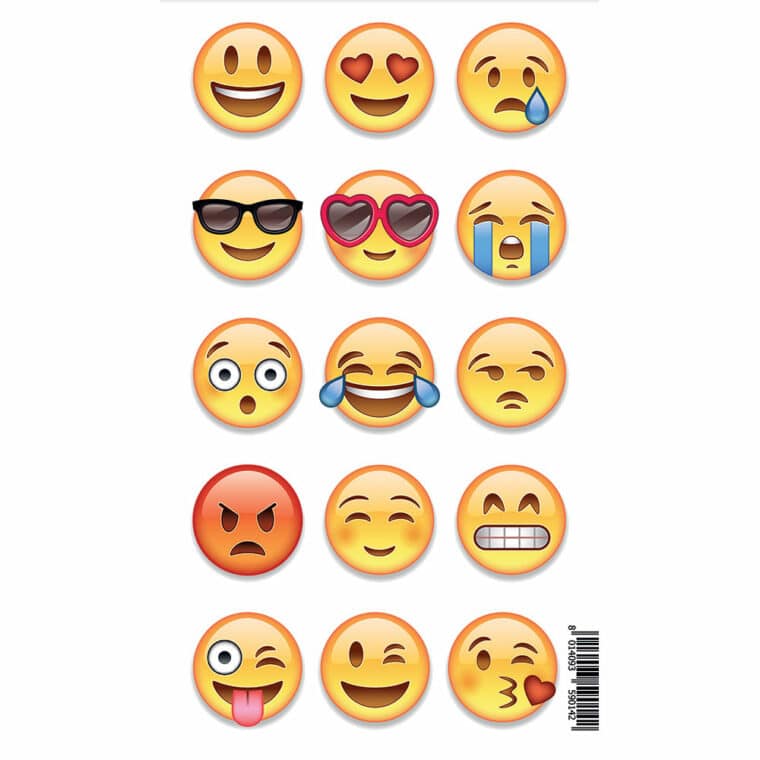 EMOJI αυτοκόλλητα διακόσμησης βινυλίου