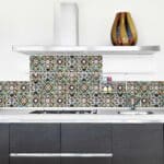 Green Tiles μπορντούρα προστασίας τοίχων κουζίνας