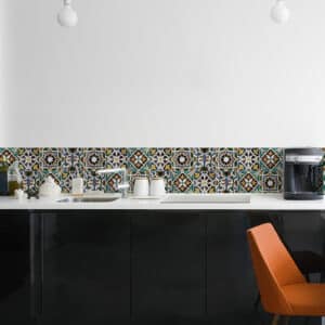 Green Tiles μπορντούρα προστασίας τοίχων κουζίνας (67113)