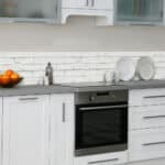White Bricks μπορντούρα προστασίας τοίχων κουζίνας