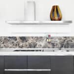 Grey Marble μπορντούρα προστασίας τοίχων κουζίνας