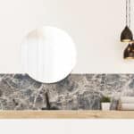 Grey Marble μπορντούρα προστασίας τοίχων κουζίνας
