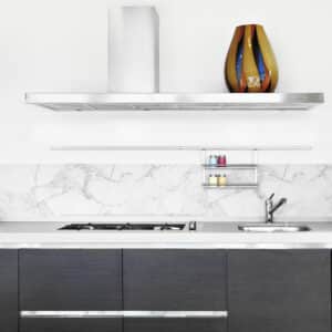 White Marble μπορντούρα προστασίας τοίχων κουζίνας (67118)