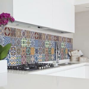 Azulejos πλάτη προστασίας τοίχων κουζίνας και μπάνιου (67324)