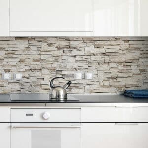Beige Stones XL πλάτη προστασίας τοίχων κουζίνας και μπάνιου (67603)