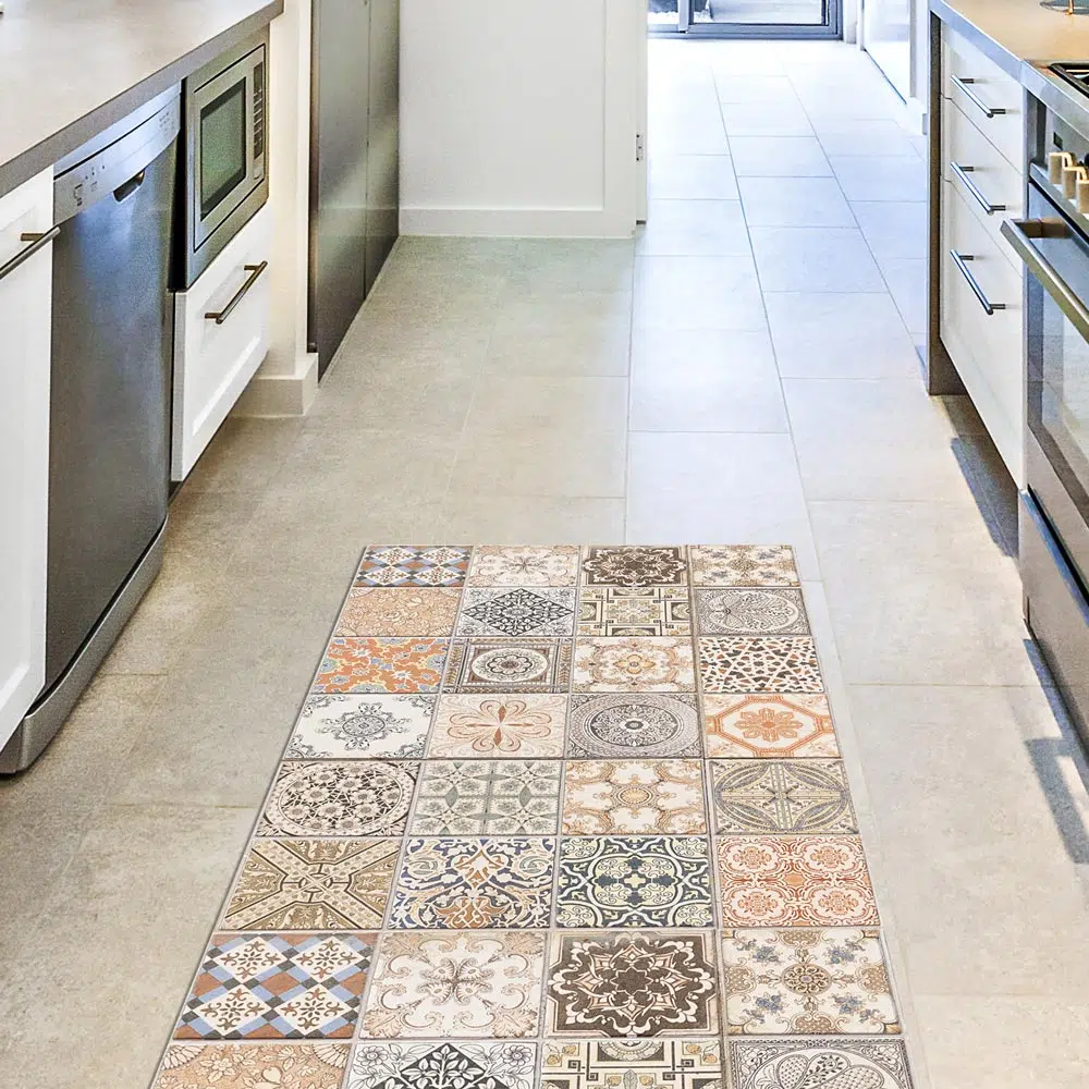 Διάδρομος διακόσμησης κουζίνας ή μπάνιου από ανθεκτικό μουσαμά