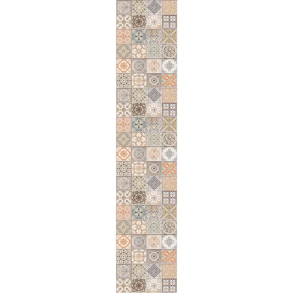 Διάδρομος διακόσμησης κουζίνας ή μπάνιου από ανθεκτικό μουσαμά