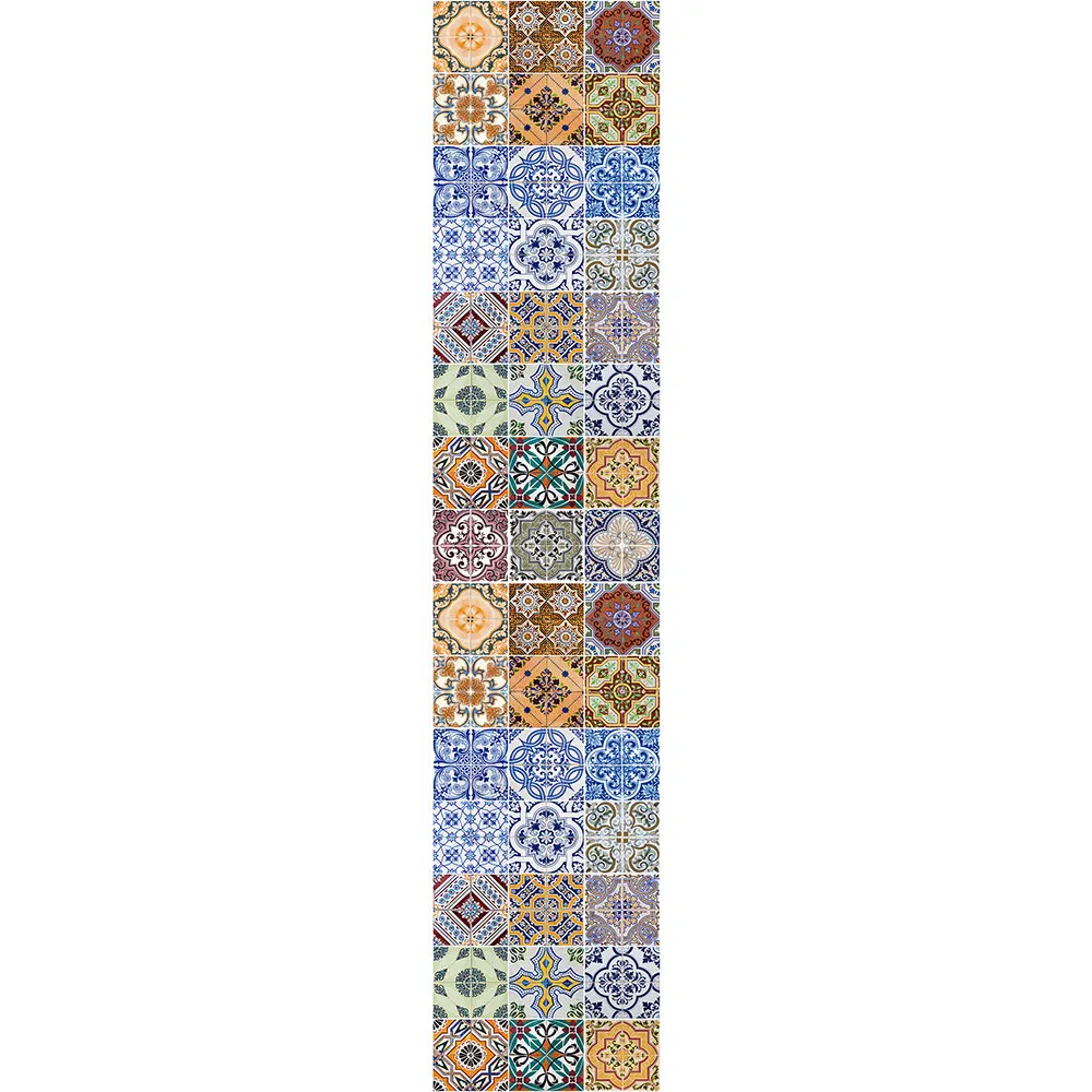 Διάδρομος διακόσμησης κουζίνας ή μπάνιου από ανθεκτικό μουσαμά