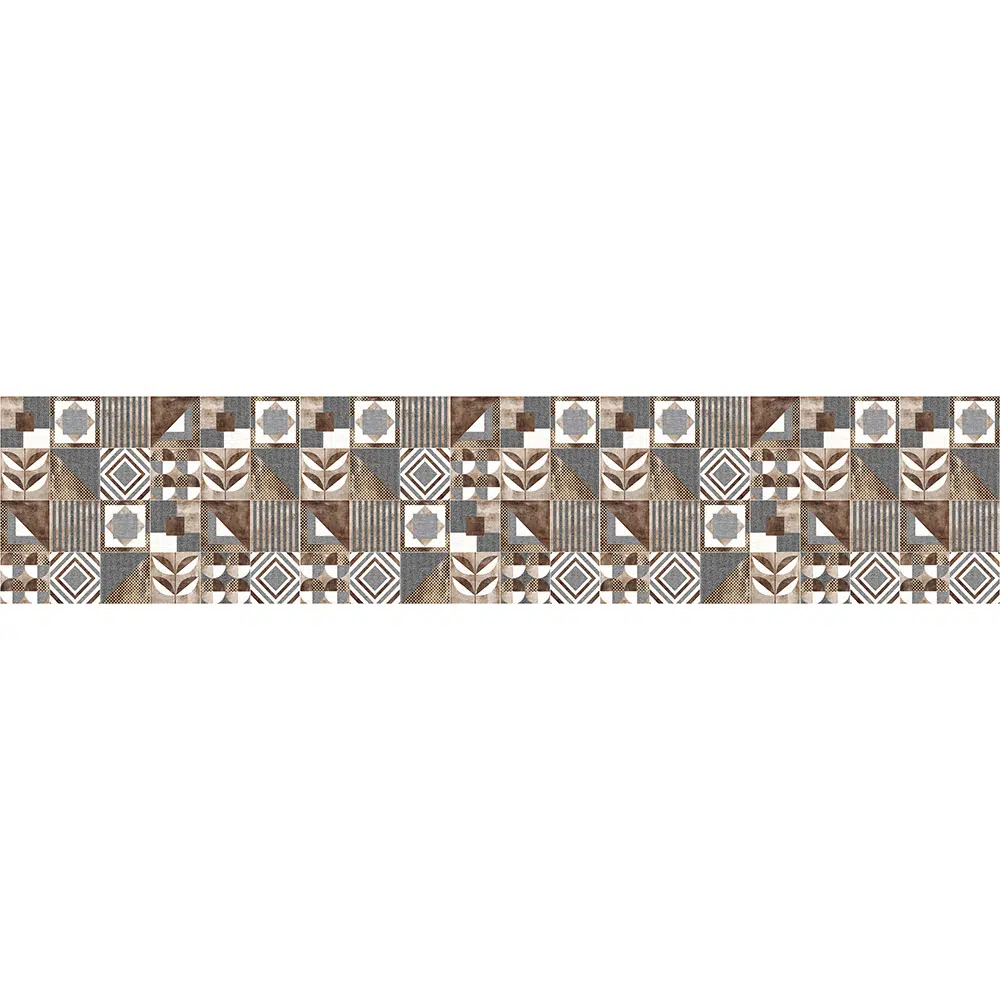 Διάδρομος διακόσμησης κουζίνας ή μπάνιου από ανθεκτικό μουσαμά