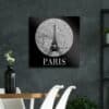 Παρίσι πίνακας σε βουρτσισμένο αλουμίνιο