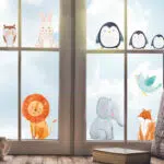 WaterColor Animals παιδικά διακοσμητικά αυτοκόλλητα τοίχου ή τζαμιού