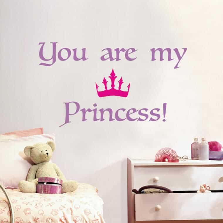 Princess παιδικά διακοσμητικά αυτοκόλλητα τοίχου
