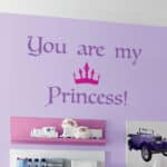 Princess αυτοκόλλητα με μήνυμα τοίχου L