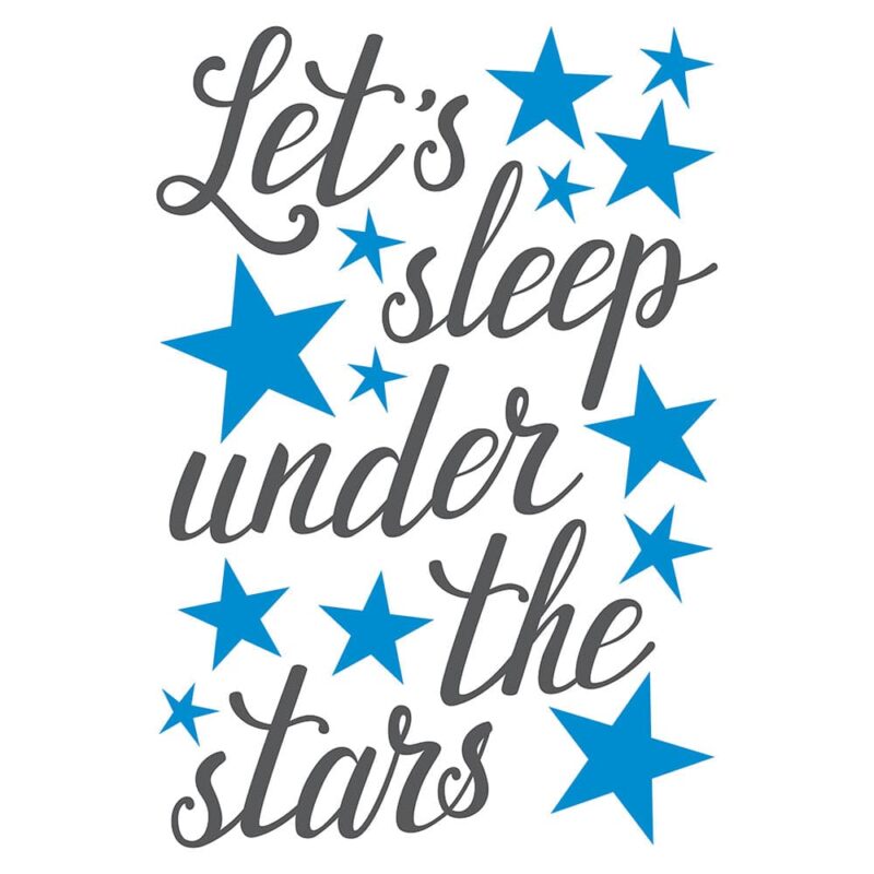 Lets Sleep παιδικά διακοσμητικά αυτοκόλλητα τοίχου