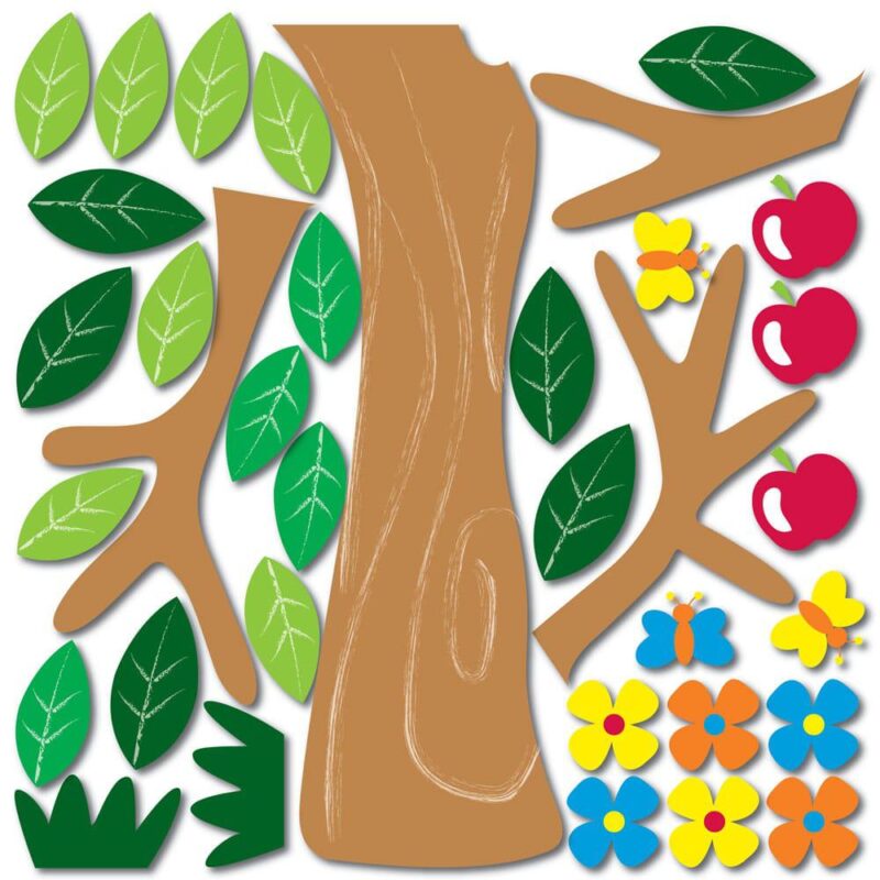 Apple Tree παιδικά διακοσμητικά αυτοκόλλητα τοίχου αφρώδη