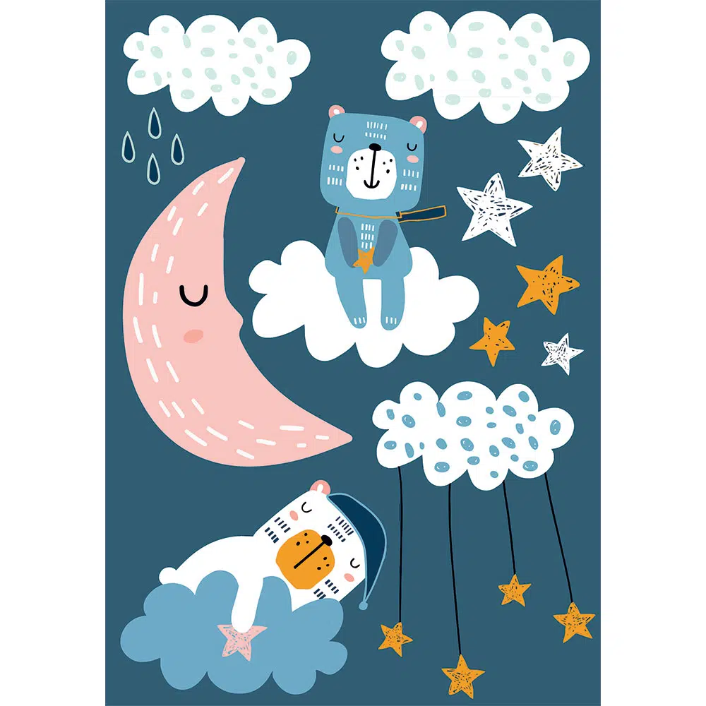 Bears παιδικά διακοσμητικά τοίχου που φωσφορίζουν στο σκοτάδι