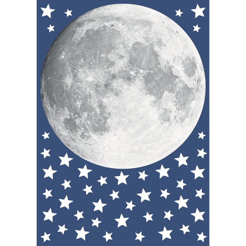 Moon παιδικά διακοσμητικά τοίχου που φωσφορίζουν στο σκοτάδι