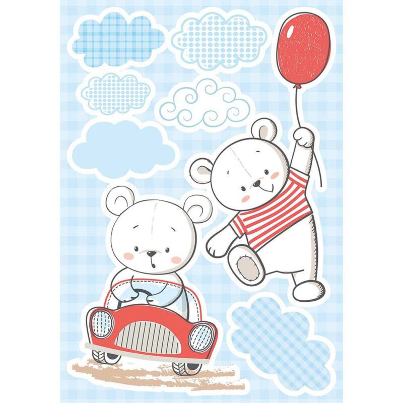 Funny Bears παιδικά διακοσμητικά αυτοκόλλητα τοίχου
