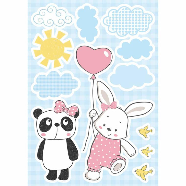Funny Bears παιδικά διακοσμητικά αυτοκόλλητα τοίχου