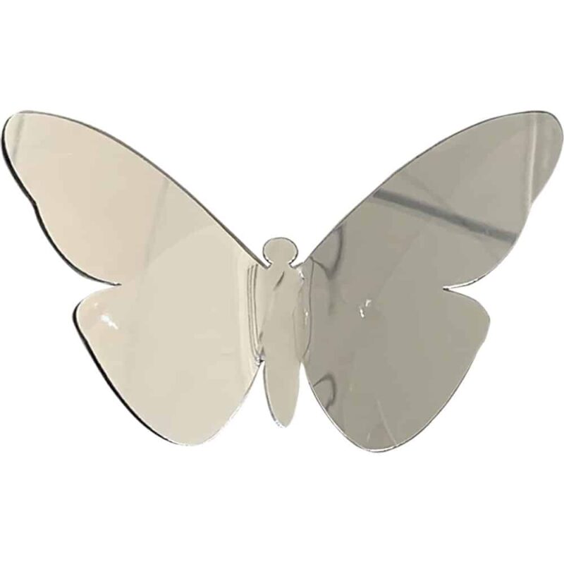 Silver Butterflies διακοσμητικά τοίχου τριών διαστάσεων αυτοκόλλητα