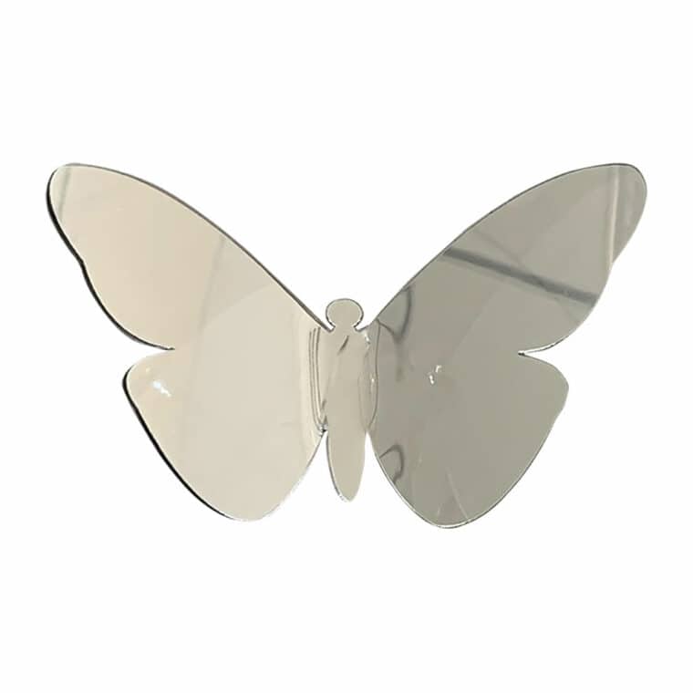 Silver Butterflies διακοσμητικά τοίχου τριών διαστάσεων αυτοκόλλητα