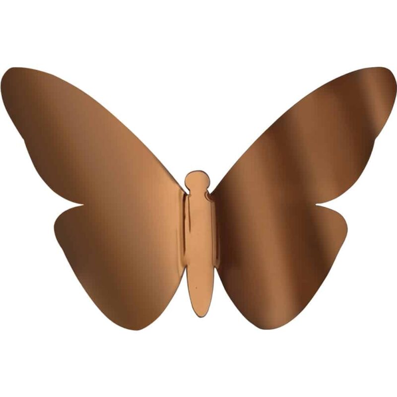 Bronze Butterflies διακοσμητικά τοίχου τριών διαστάσεων αυτοκόλλητα