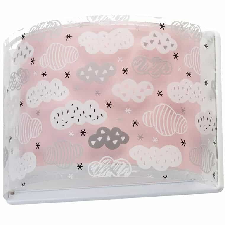 Clouds Pink απλίκα παιδικό φωτιστικό