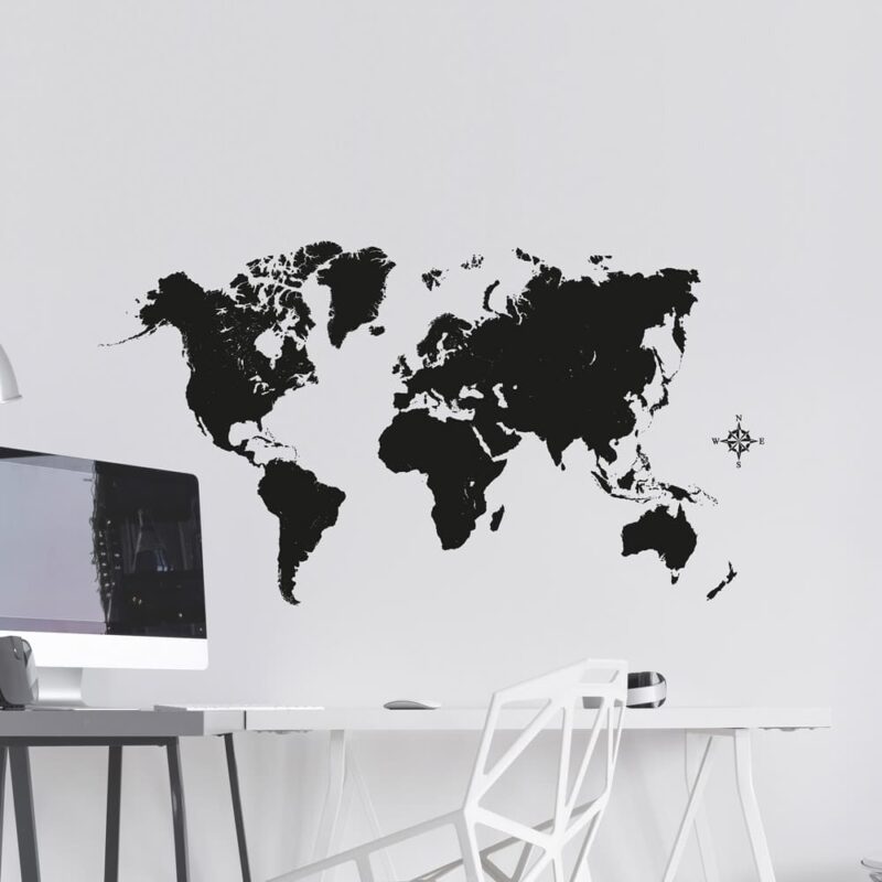Black Map διακοσμητικά αυτοκόλλητα τοίχου