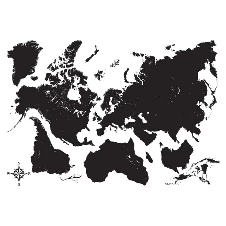 Black Map διακοσμητικά αυτοκόλλητα τοίχου