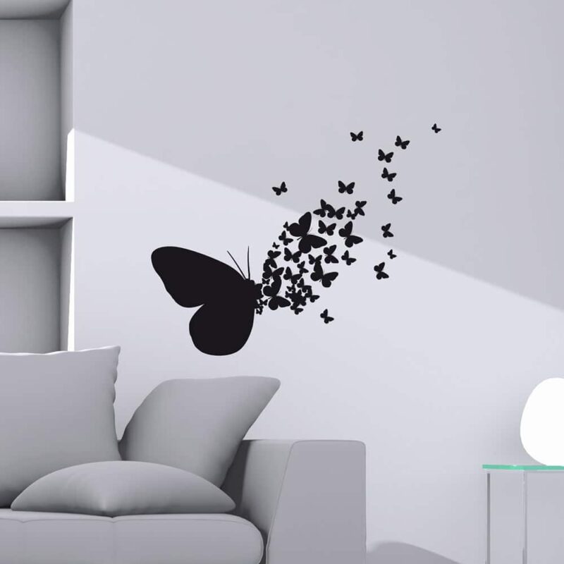 Butterflies Silhouettes διακοσμητικά αυτοκόλλητα τοίχου