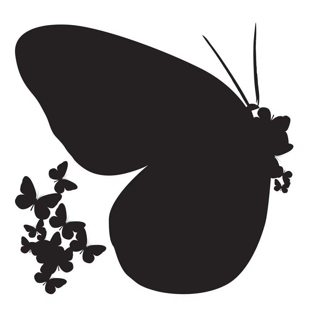 Butterflies Silhouettes διακοσμητικά αυτοκόλλητα τοίχου