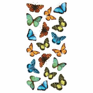 Colourful Butterflies αυτοκόλλητα τοίχου βινυλίου S (59455)