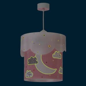 Moon Pink παιδικό φωτιστικό οροφής (61232 S)