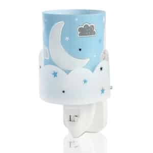 Moon Blue παιδικό φωτιστικό νύκτας πρίζας LED
