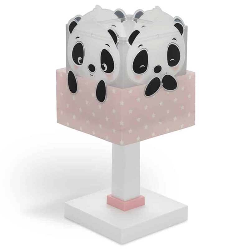 Panda Pink παιδικό φωτιστικό κομοδίνου