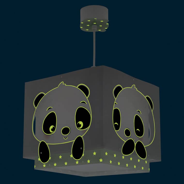 Panda Green παιδικό φωτιστικό οροφής κρεμαστό