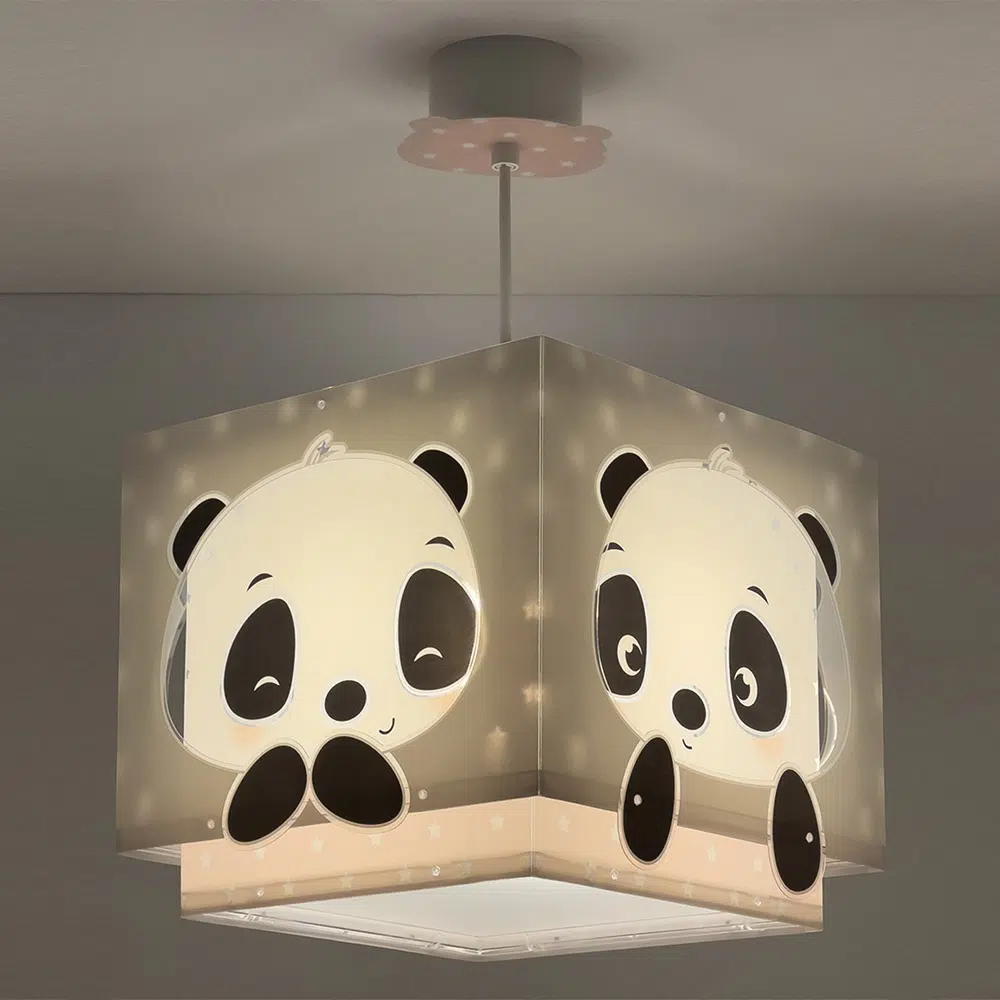 Panda Pink παιδικό φωτιστικό οροφής κρεμαστό