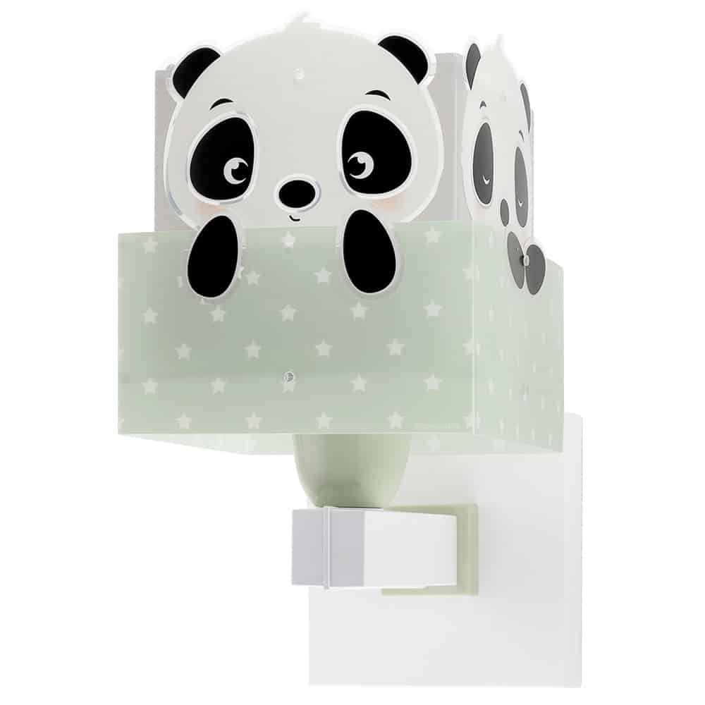Panda Green παιδικό φωτιστικό απλίκα τοίχου