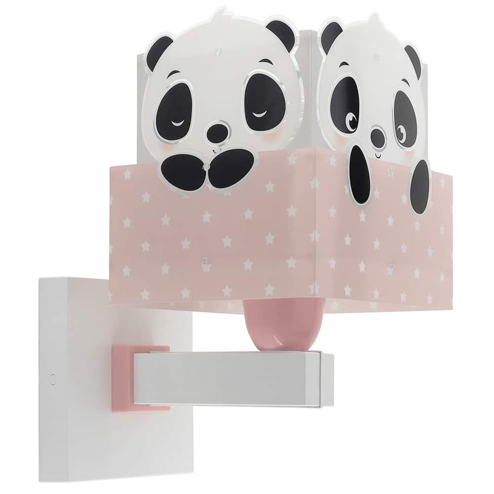 Panda Pink παιδικό φωτιστικό απλίκα τοίχου