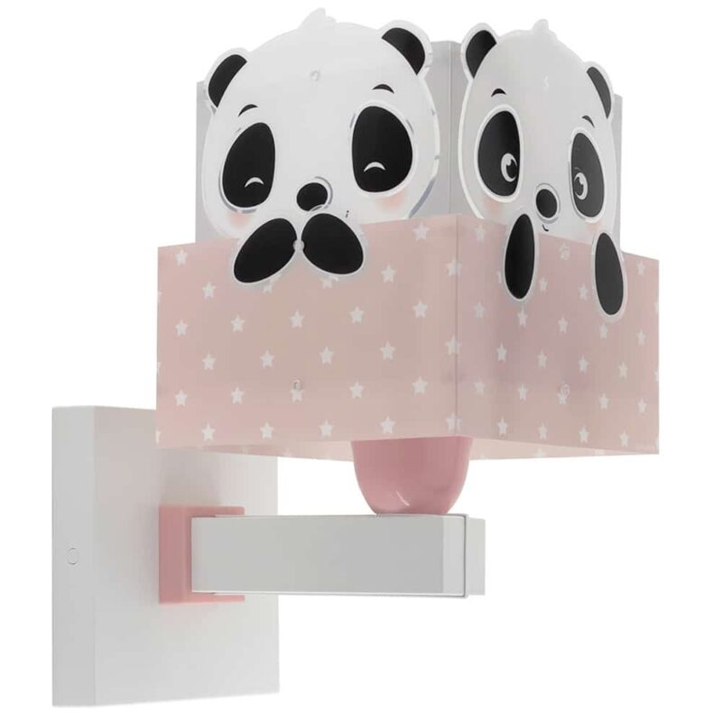 Panda Pink παιδικό φωτιστικό απλίκα τοίχου