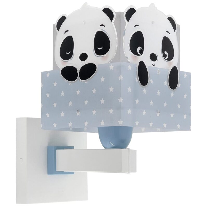 Panda Blue παιδικό φωτιστικό απλίκα τοίχου