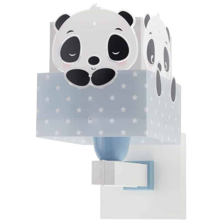 Panda Blue παιδικό φωτιστικό απλίκα τοίχου