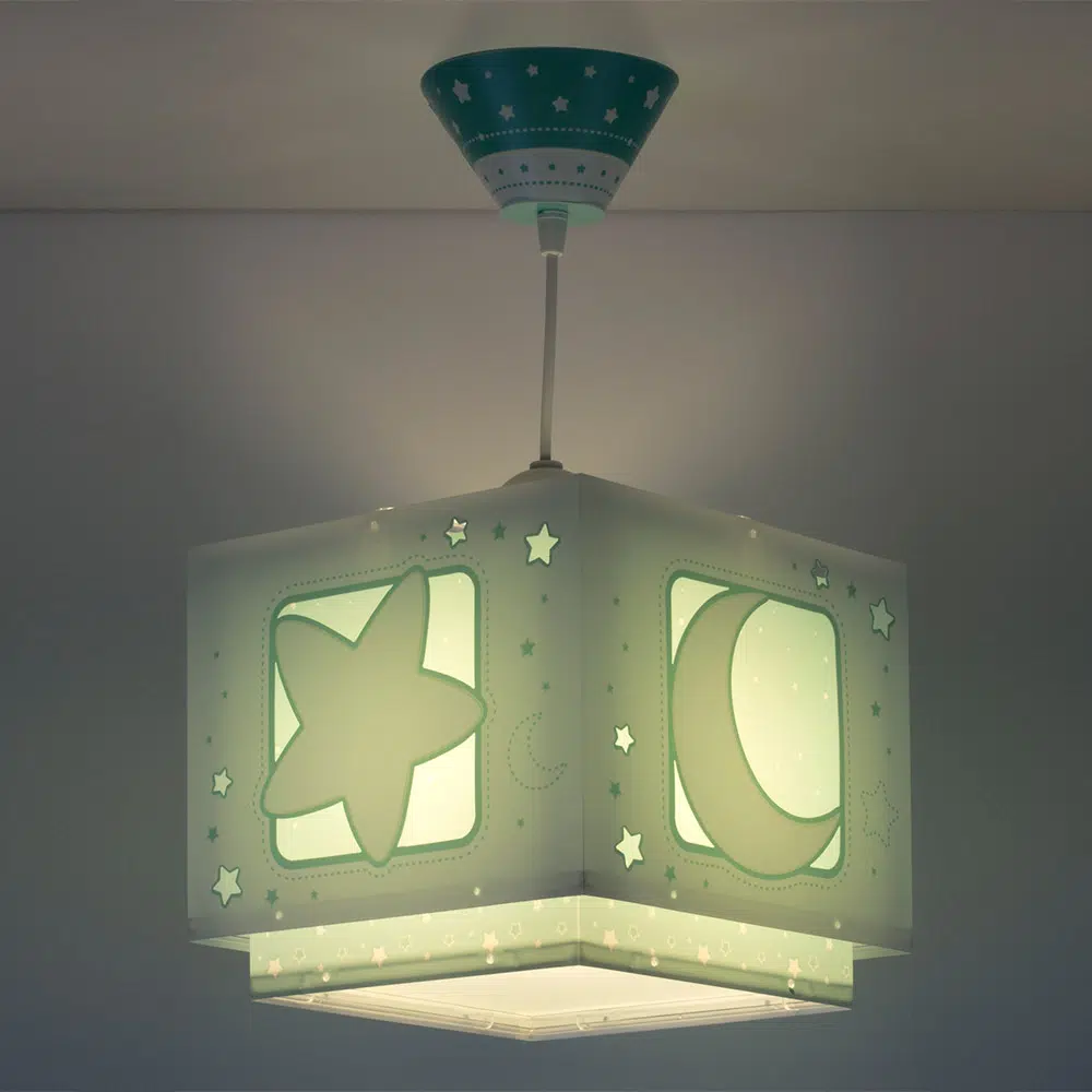 Moonlight Green παιδικό φωτιστικό οροφής κρεμαστό
