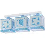 Moonlight Blue παιδικό φωτιστικό τρίφωτο οροφής