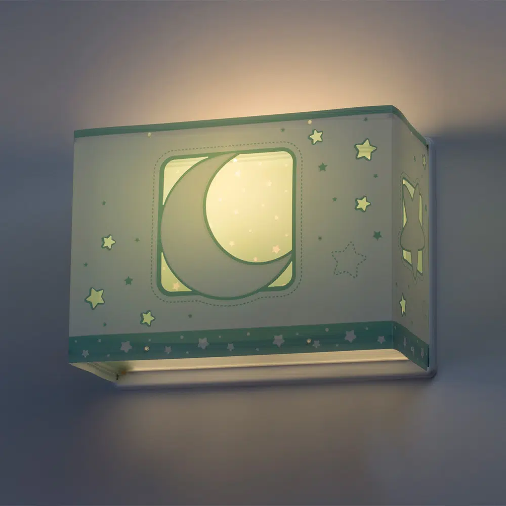 Moonlight Green παιδικό φωτιστικό απλίκα τοίχου