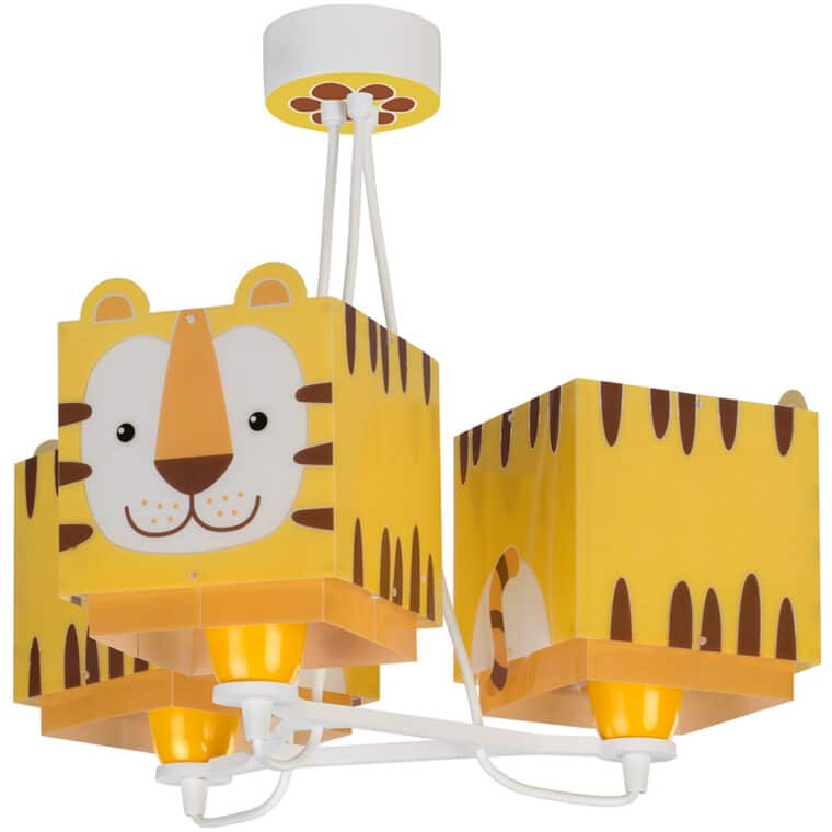 Little Tiger παιδικό φωτιστικό τρίφωτο κρεμαστό